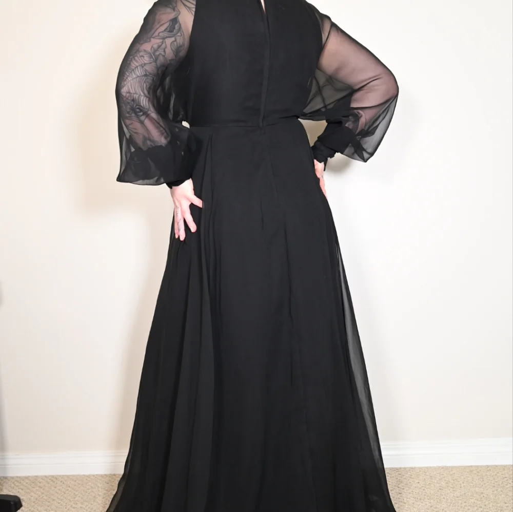 Vintage Sheer Layered Maxi Dress - Picture 3 of 3